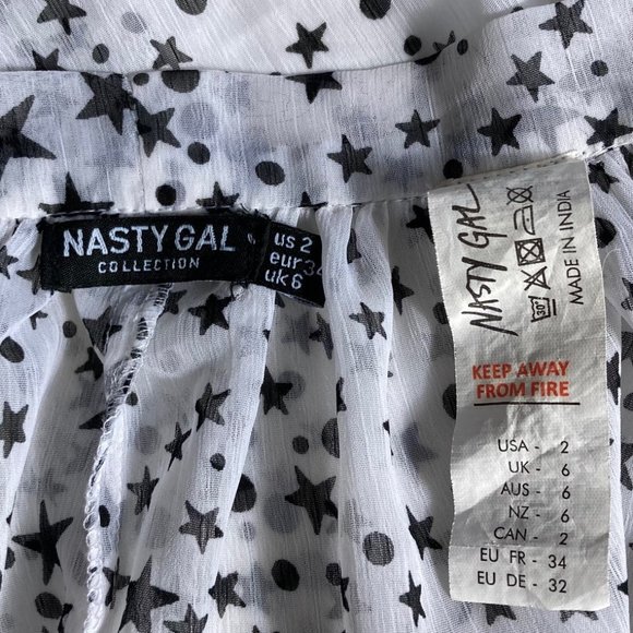 Nasty Gal Halloween Moon and Stars Skirt Topper Sarong Apron Size XS/SM - Picture 11 of 16